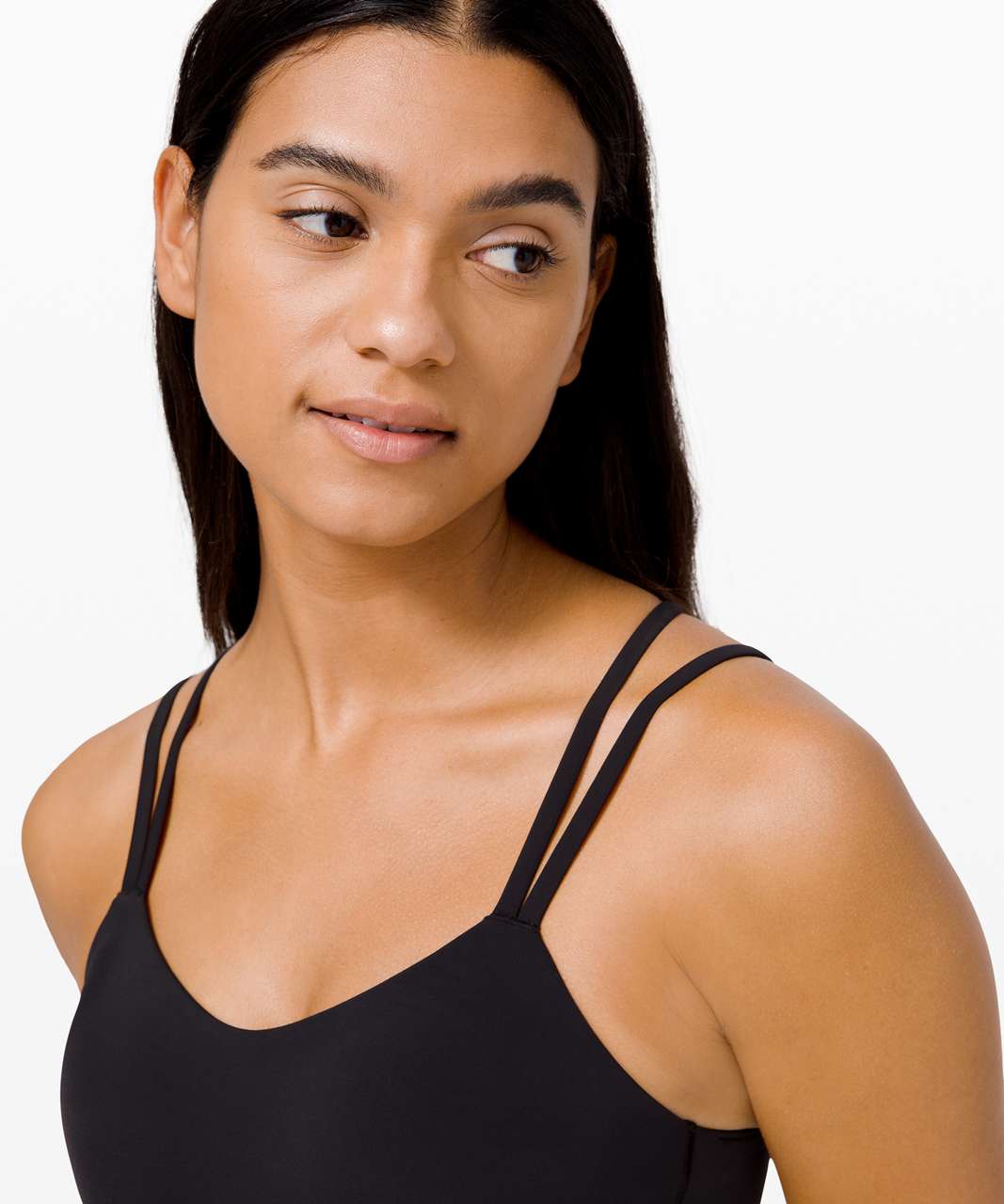 Lululemon Run Stuff Your Bra Long Line Size 10 B/C Cup Black BLK