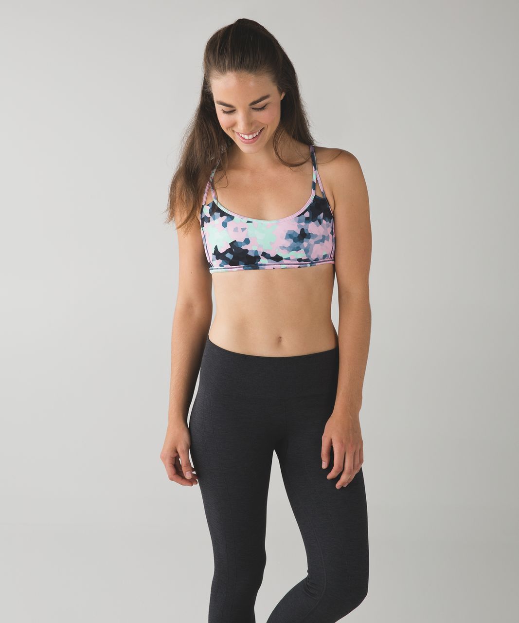 Lululemon Lighten Up Bra - Clouded Dreams Multi / Menthol / White