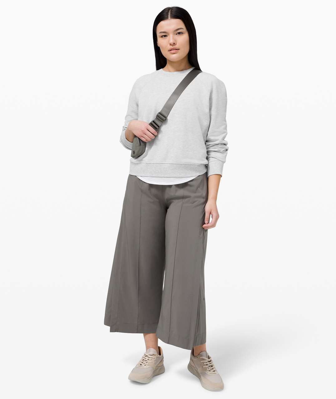 Lululemon Warm Down Crew - Heathered Core Ultra Light Grey