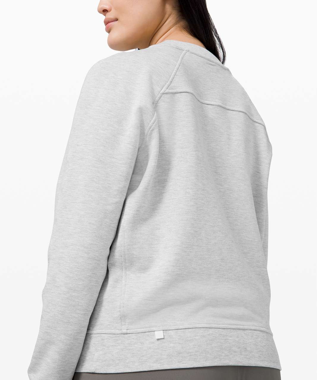 Lululemon Warm Down Crew - Heathered Core Ultra Light Grey - lulu fanatics