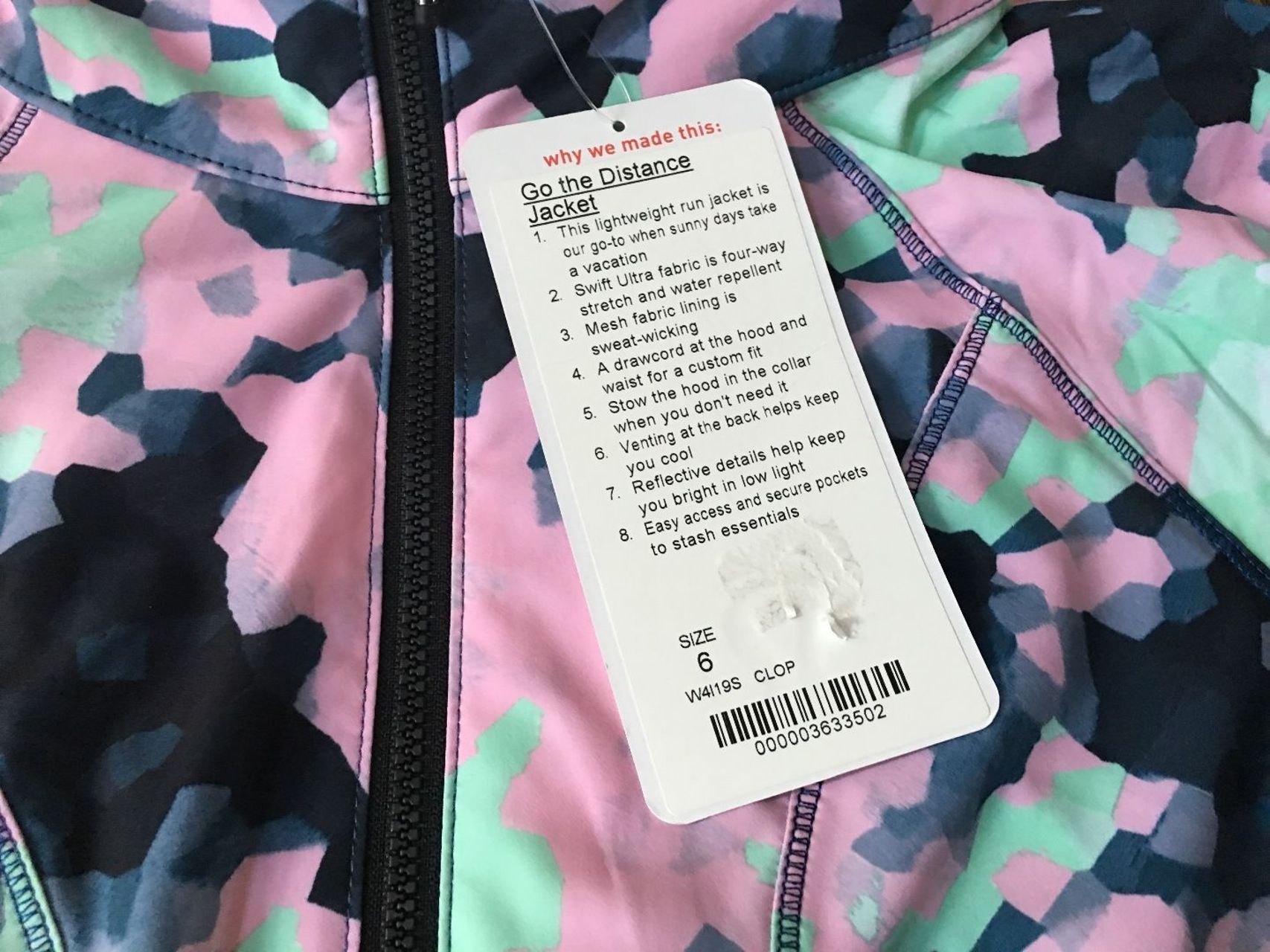 Lululemon Go The Distance Jacket - Clouded Dreams Multi