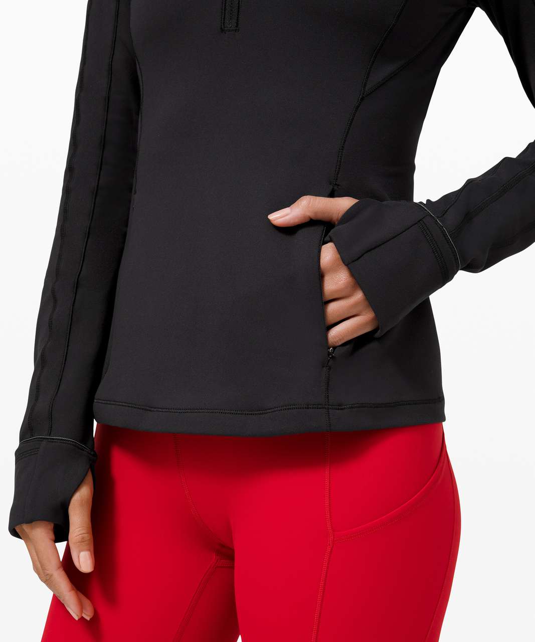 Lululemon Run Briskly 1/2 Zip - Black