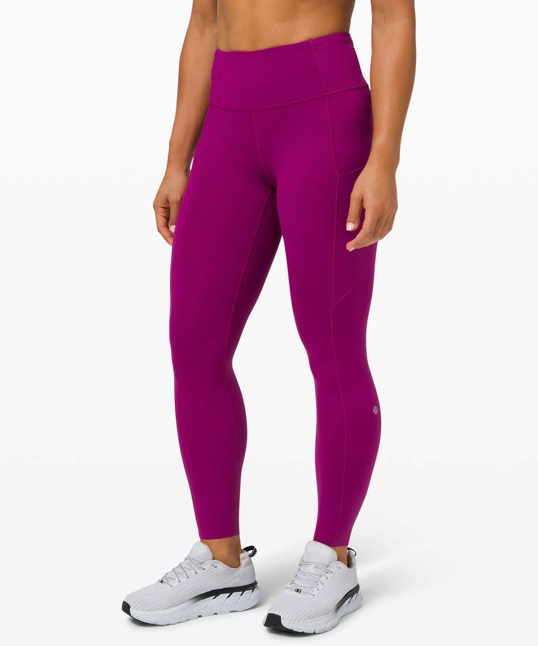 lululemon athletica, Pants & Jumpsuits, Lululemon Rush Hour 2 Crop  Leggings Mesh Deep Fuchsia Pink Purple 4