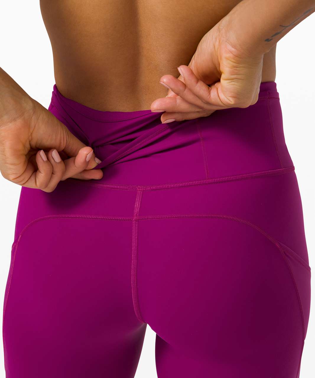 Lululemon Fast and Free Tight II 25" *Non-Reflective Nulux - Deep Fuschia