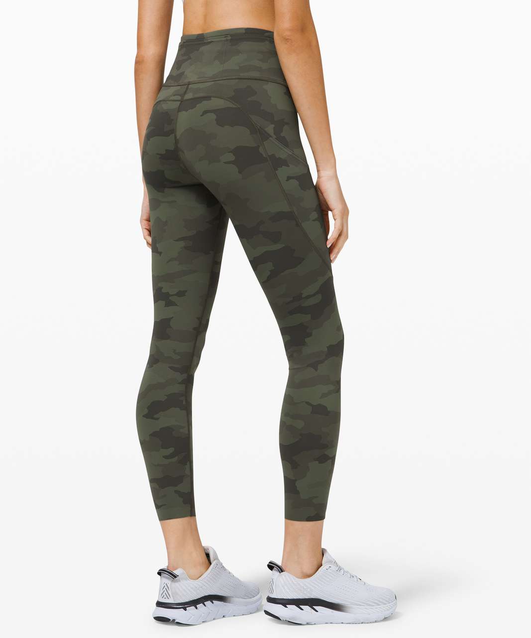 Lululemon Size 2 Fast Free HR Tight 25” Camo Green HCMO Nulux Pant