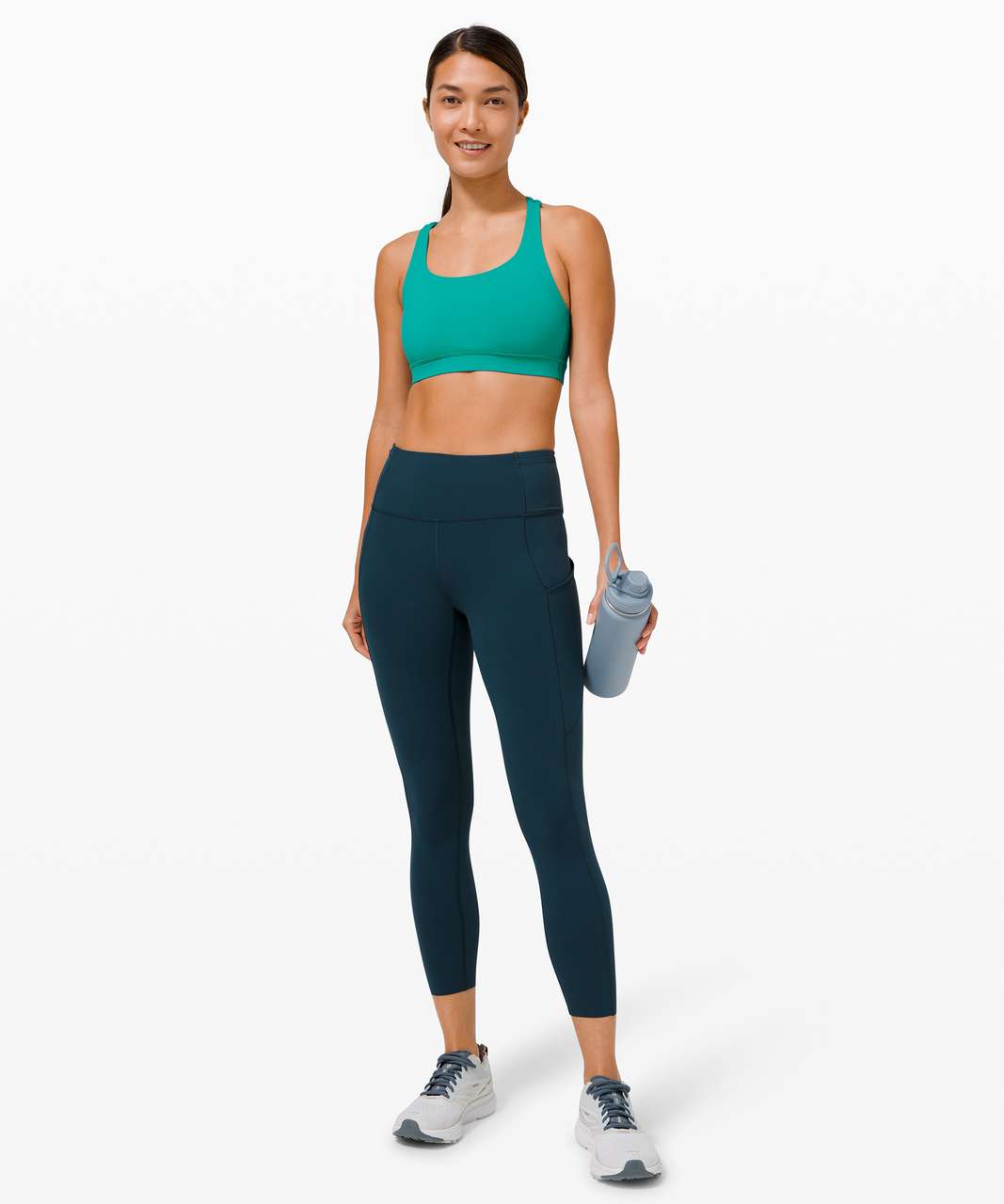 Lululemon Energy Bra *Medium Support, B–D Cup - Intense Teal - lulu fanatics