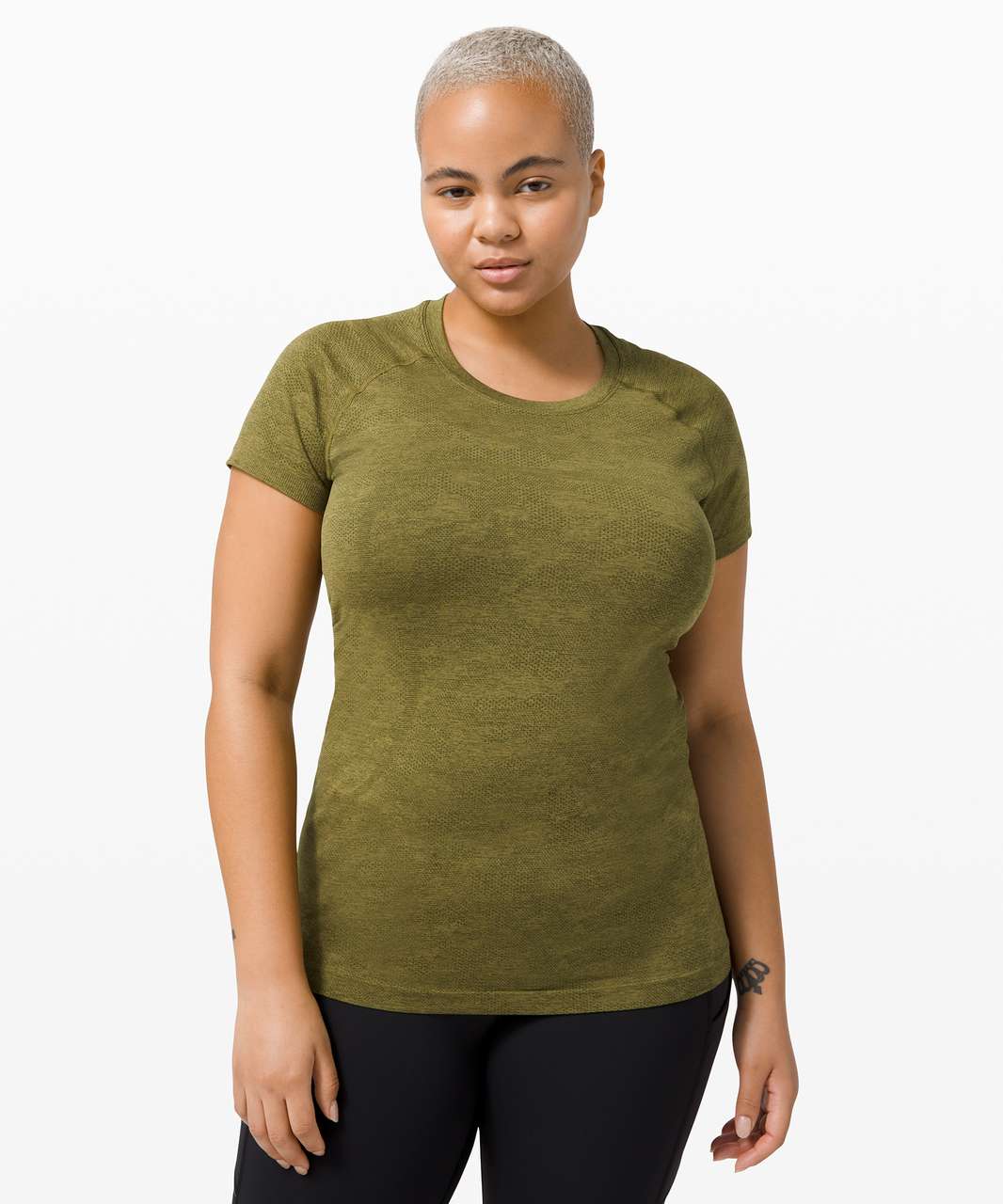 NEW Women Lululemon Swiftly Tech Short Sleeve 2.0 Rainforest Green Size 4