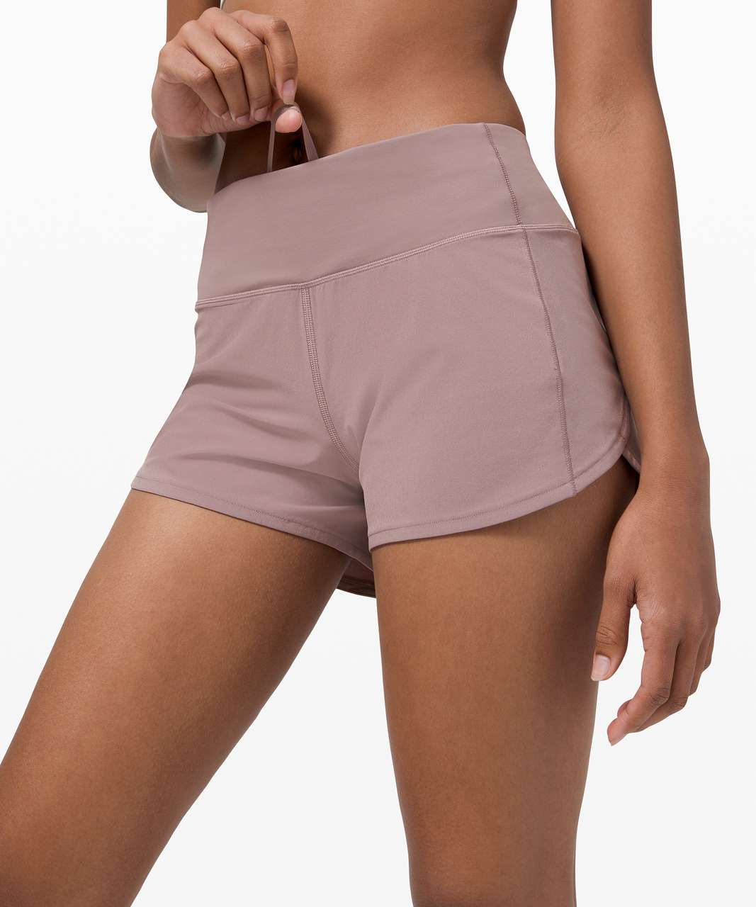 Lululemon Track That Mid-Rise Lined Short 5 - Pink Puff - lulu fanatics