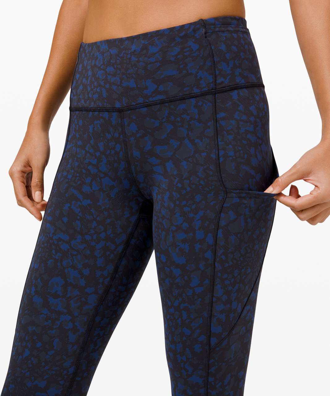 Lululemon Fast and Free Crop II 19 *Non-Reflective - Larkspur