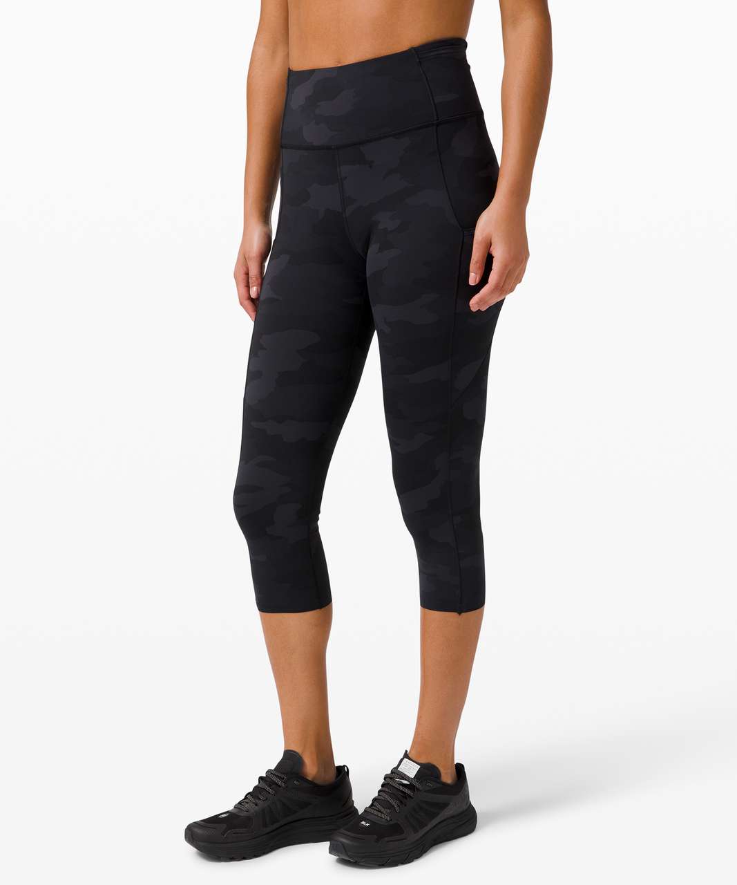 Lululemon Fast And Free High-rise Crop 23 In Heritage 365 Camo