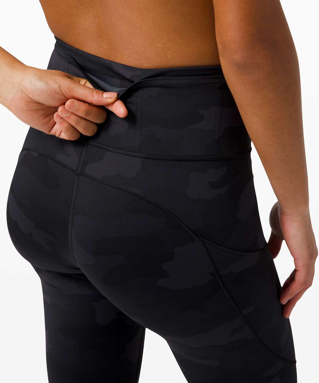 Lululemon Fast and Free Crop II 19 *Non-Reflective - Heritage 365 Camo  Deep Coal Multi - lulu fanatics