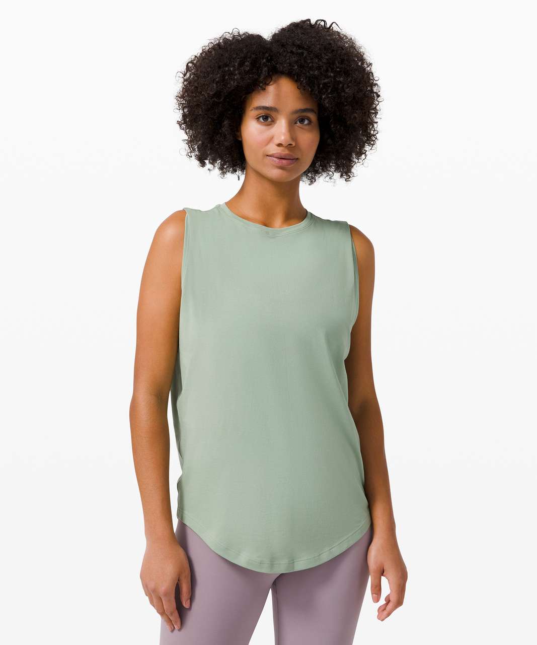 Lululemon Brunswick Muscle Tank - Willow Green - lulu fanatics