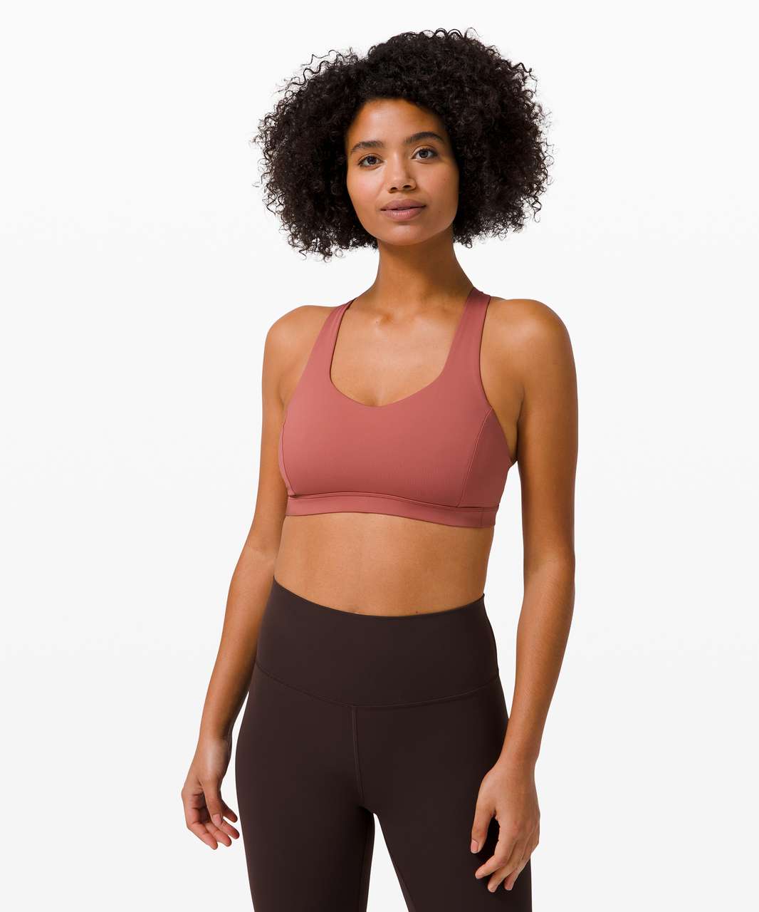 Lululemon Free To Be Serene Bra *Light Support, C/D Cup - Soft Cranberry -  lulu fanatics