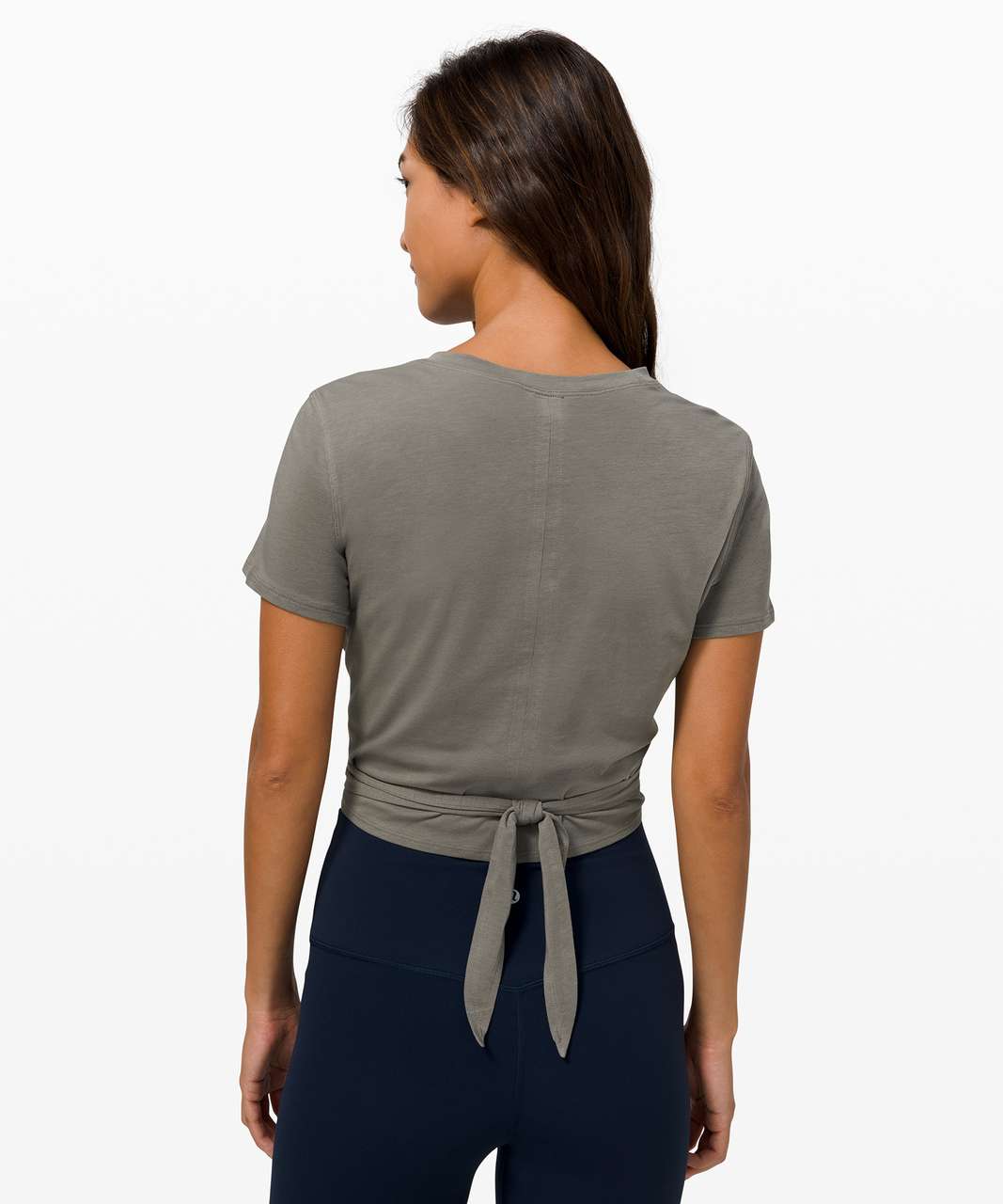 Lululemon Time To Restore Short Sleeve - Grey Sage