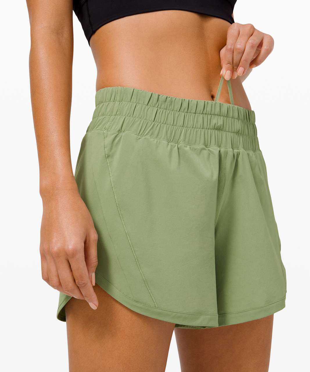 Lululemon Track That Short 5" - Willow Green