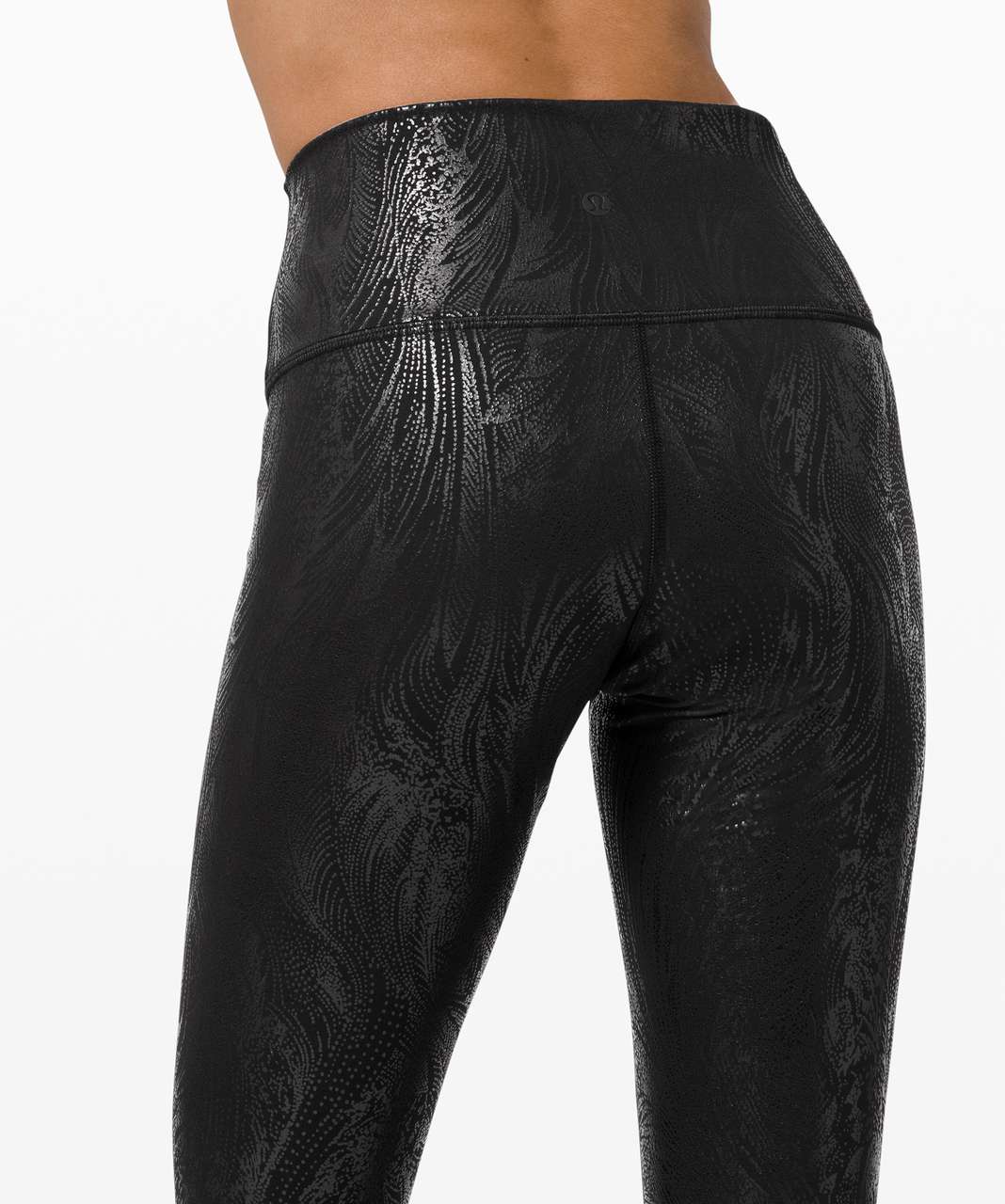 Mia - Black Iridescent Shine Snake Legging (High-Waist) - LIMITED FOIL  EDITION