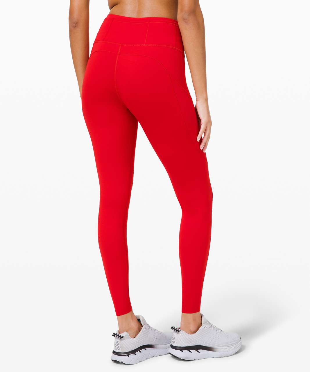 Lululemon Fast and Free High-Rise Tight 28" *Non-Reflective Brushed Nulux - Dark Red