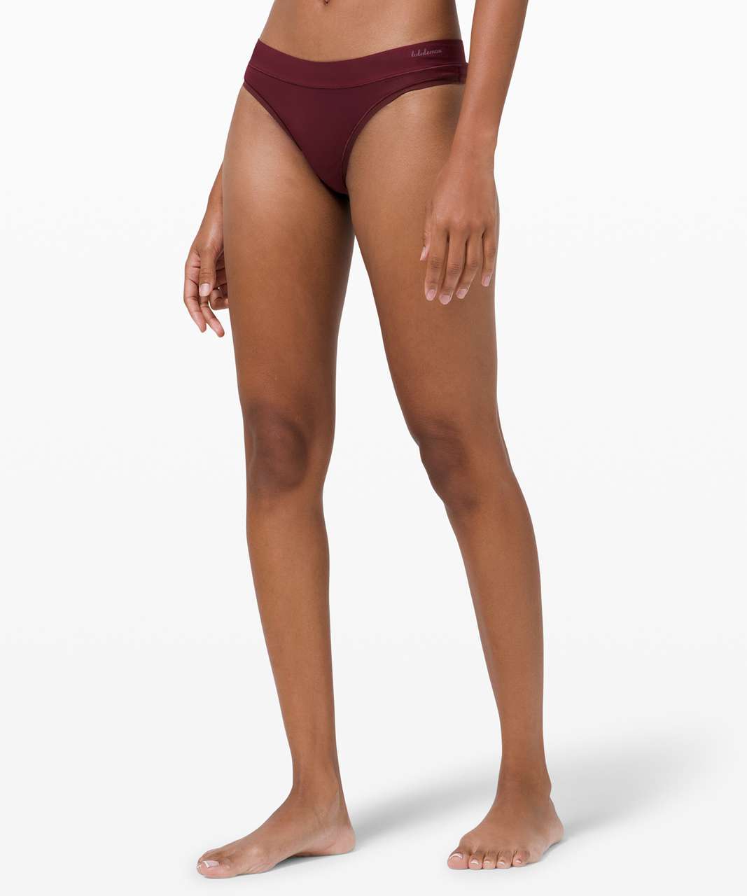 Lululemon Soft Breathable Thong - Garnet