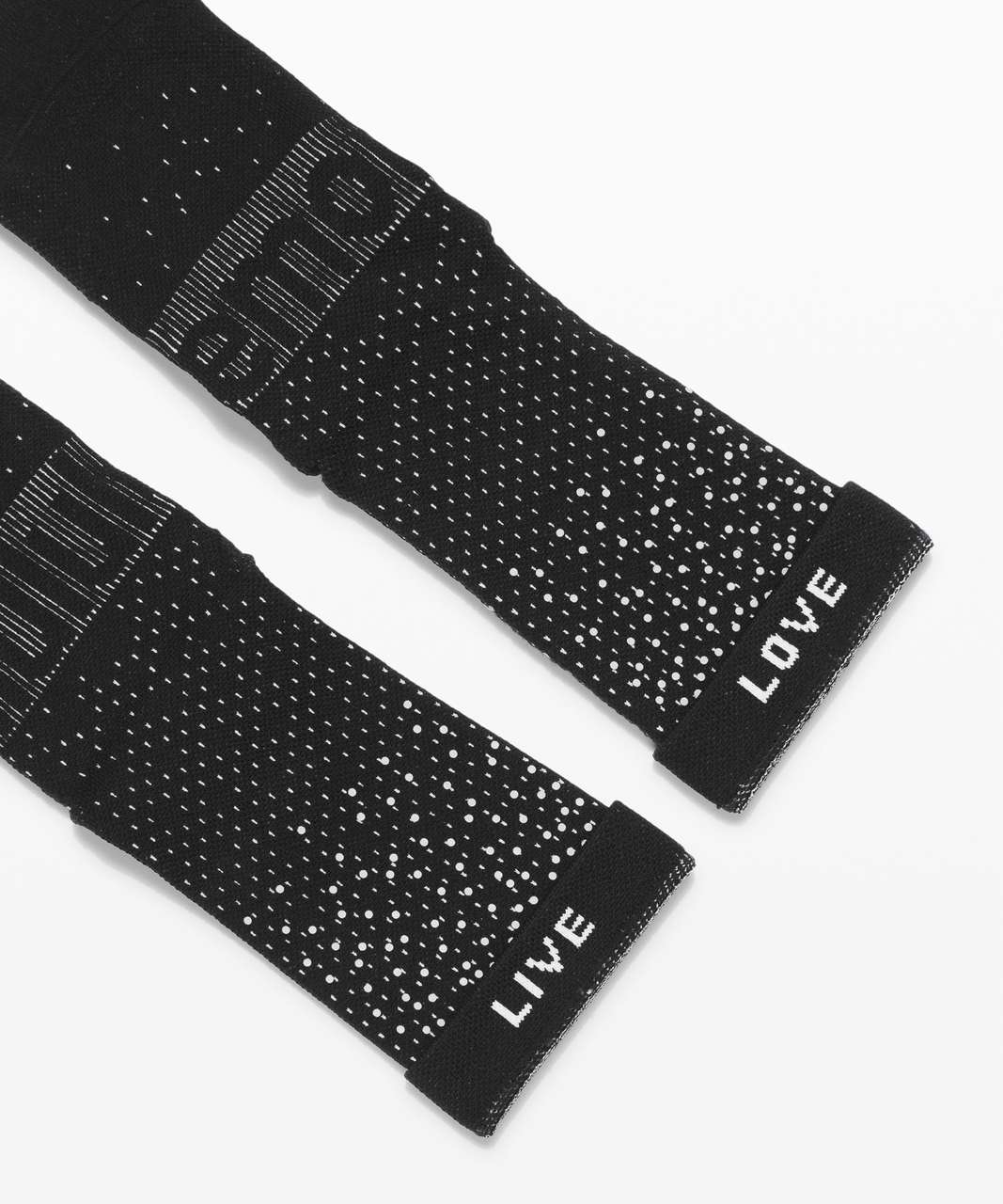 Lululemon Power Stride Crew Sock *Reflective - Black / Vapor