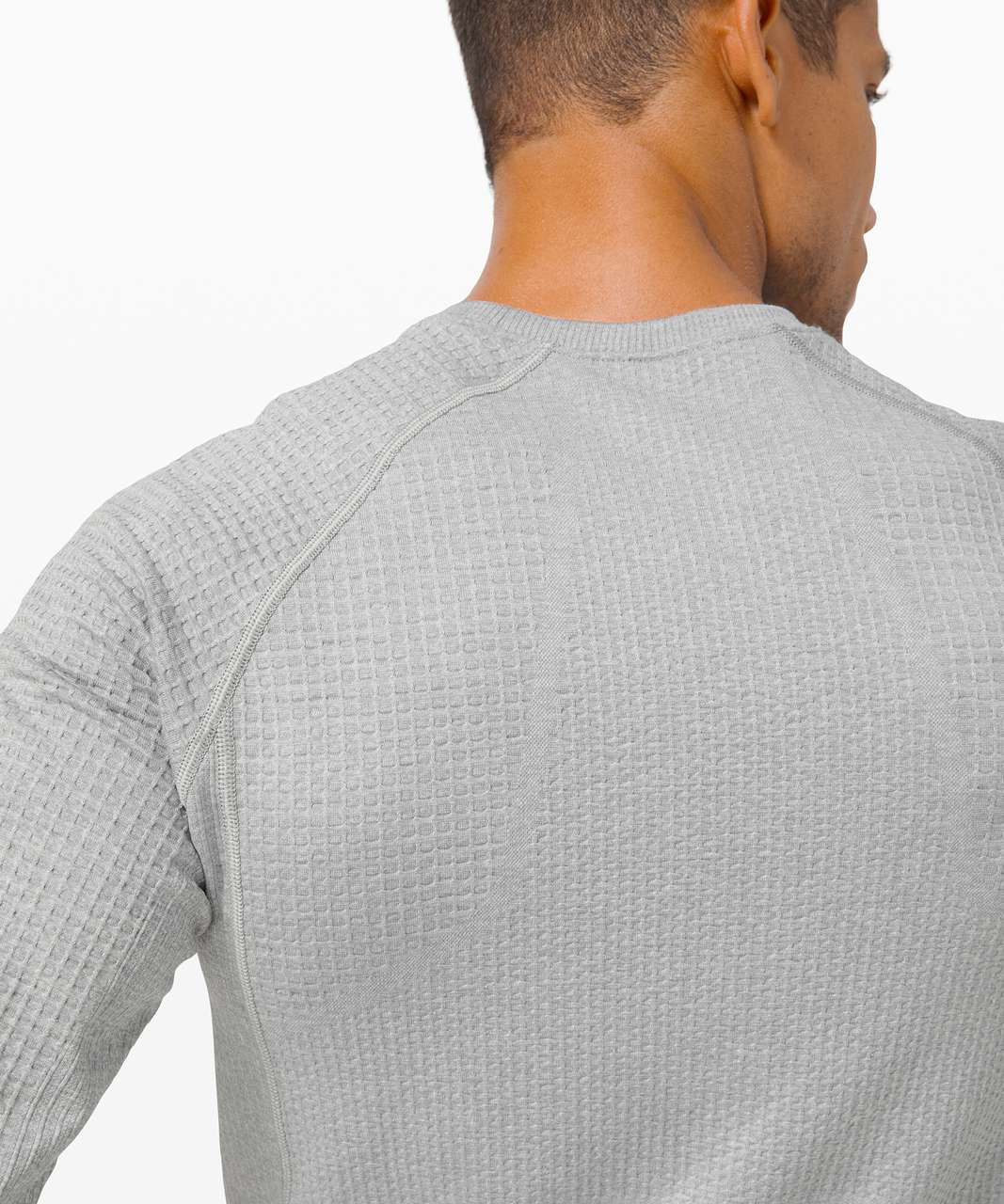 Lululemon Engineered Warmth Long Sleeve - Silver Drop / White