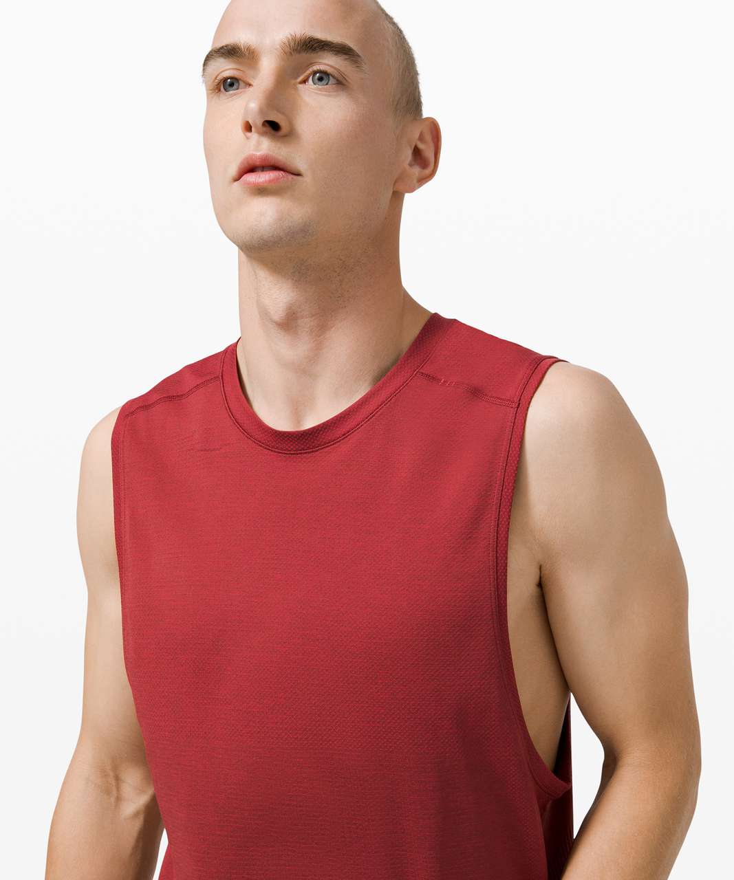 Lululemon Metal Vent Tech Sleeveless 2.0 - Dark Red / Savannah