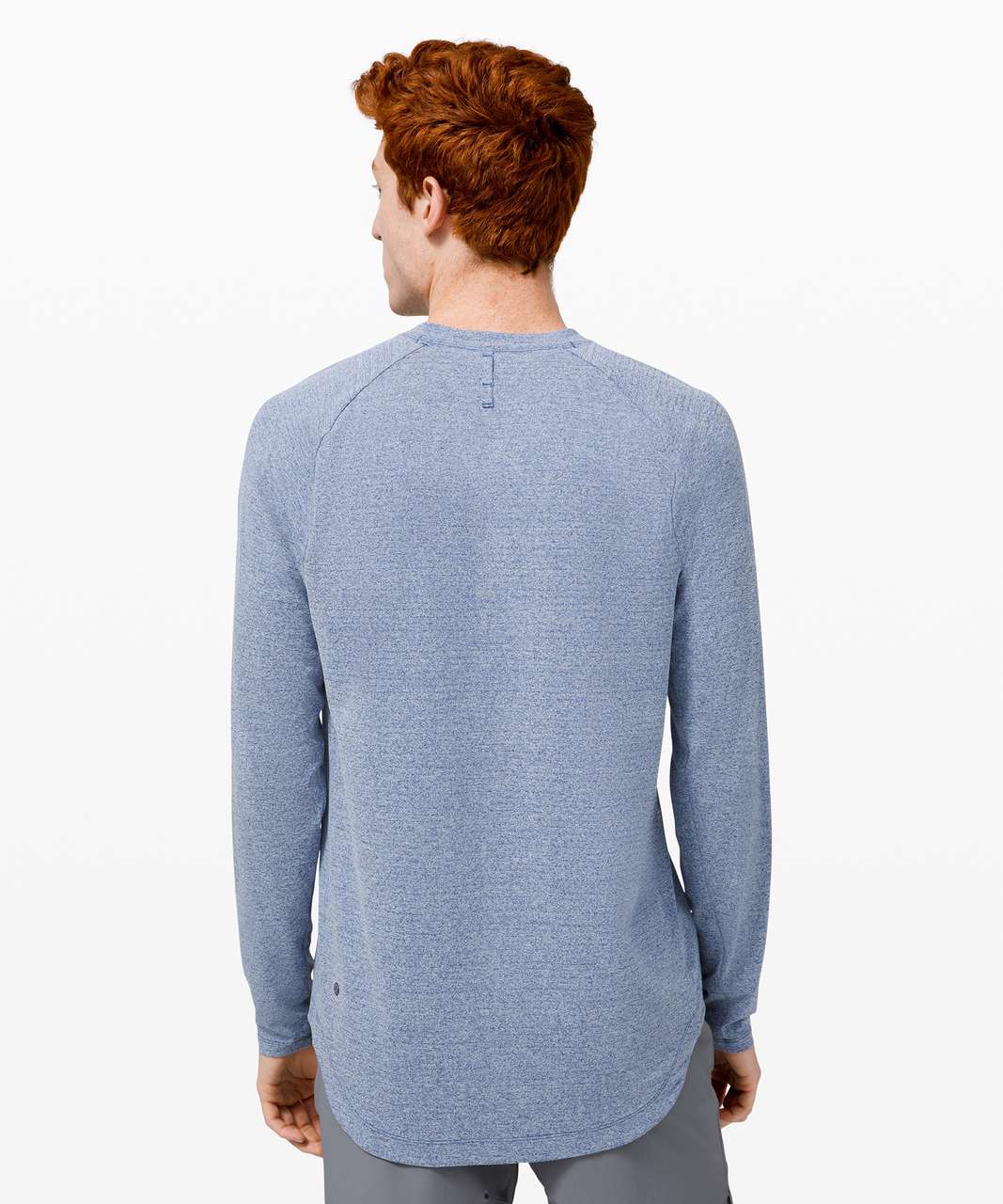 Lululemon Drysense Long Sleeve - Heathered Regatta Blue