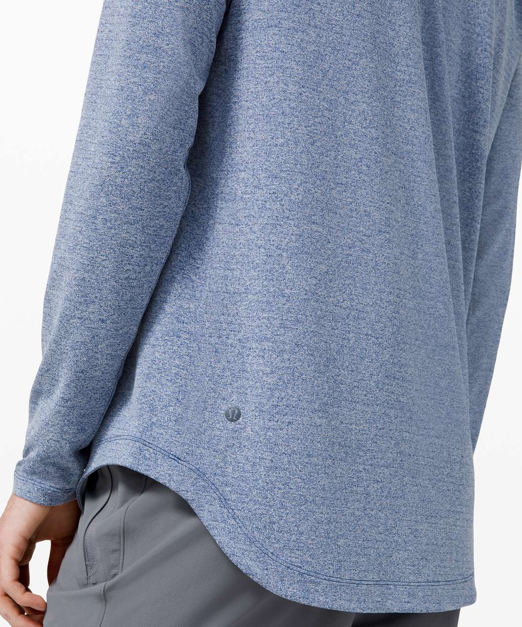 Lululemon Drysense Long Sleeve - Heathered Regatta Blue