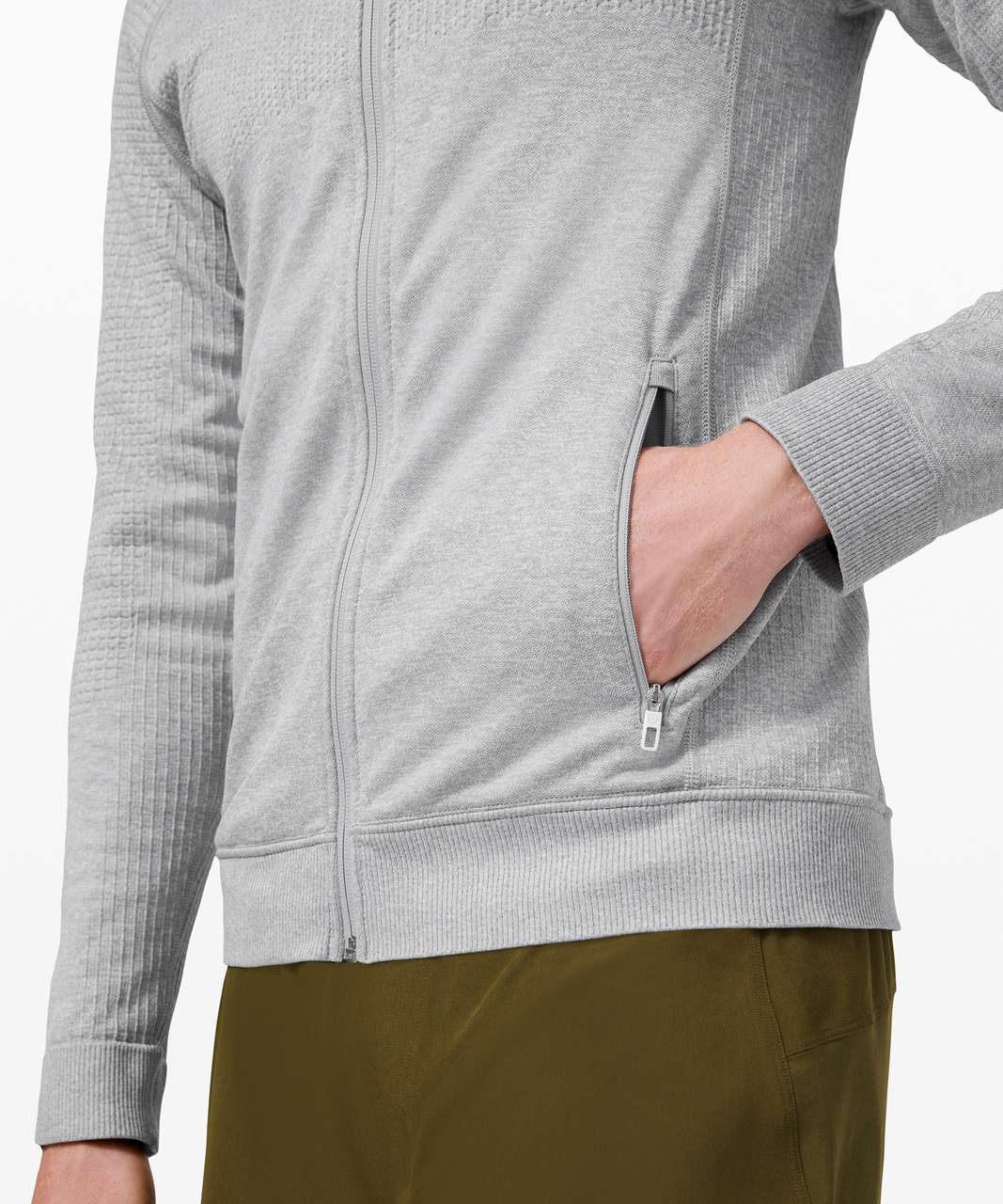 Lululemon Engineered Warmth Hoodie - Silver Drop / White