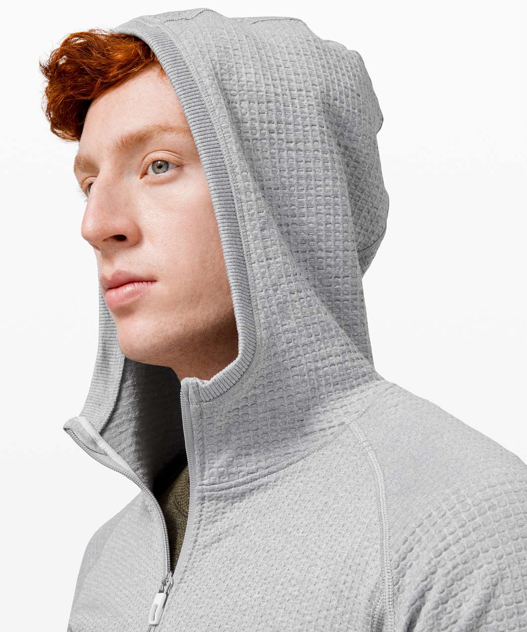 Lululemon Engineered Warmth Hoodie - Silver Drop / White