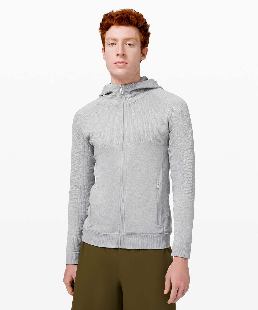 Lululemon Engineered Warmth Hoodie - Silver Drop / White