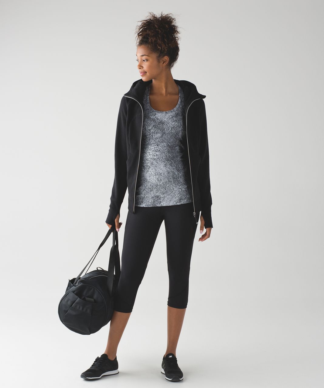 Lululemon Cool Racerback II - Luon Spray Jacquard White Black (First  Release) - lulu fanatics