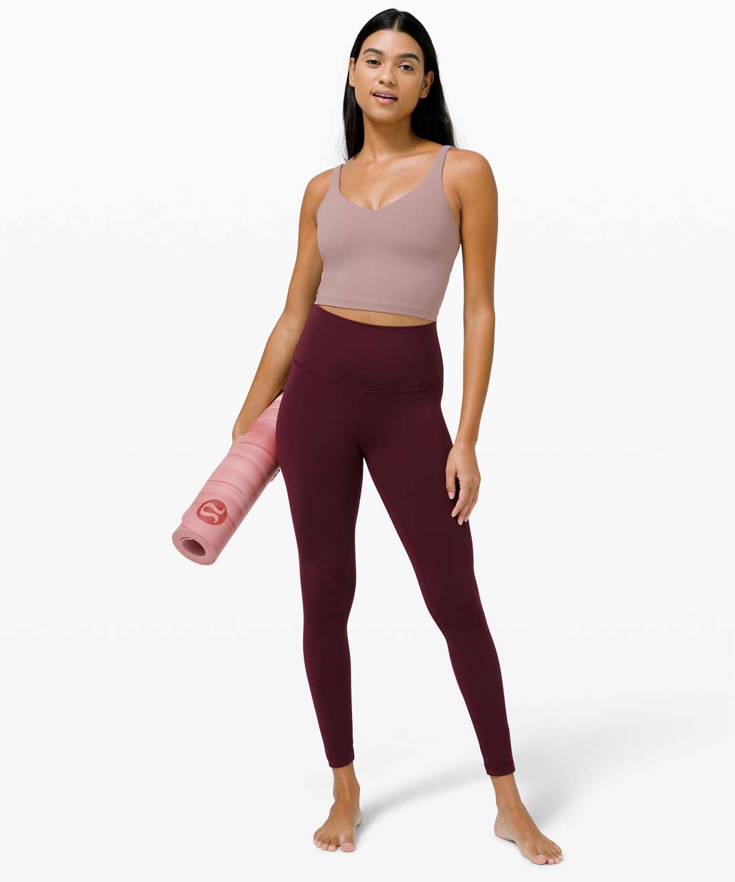 Instill high rise tight 25” violet verbana(4) with green fern align tank(4)  : r/lululemon