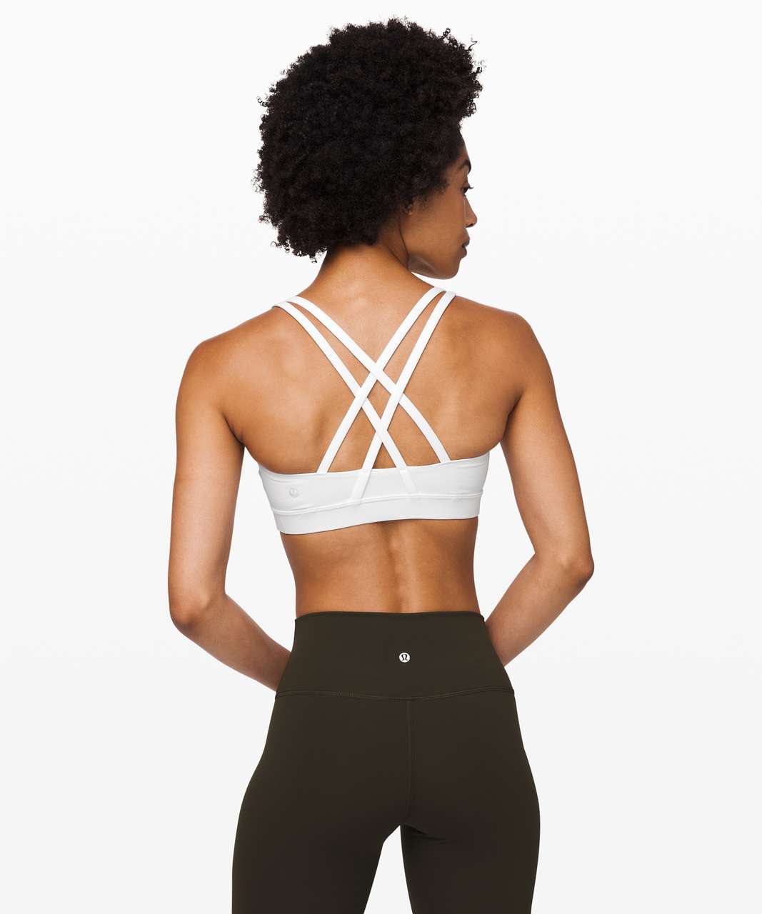 Lululemon Energy Bra - Tribal Pace Energy Bra White Black - lulu fanatics