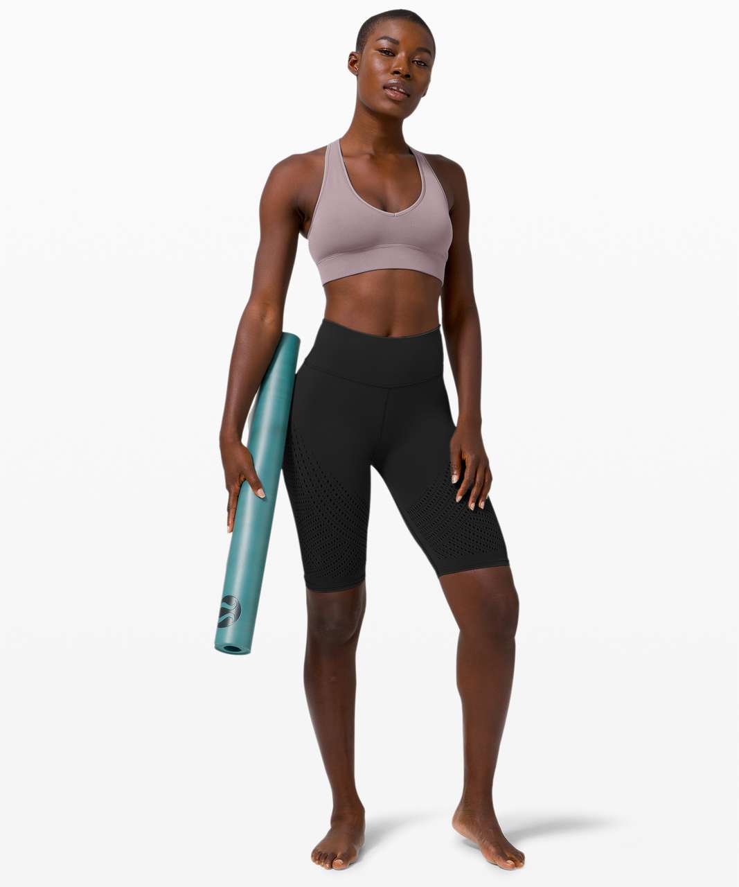 Lululemon Reveal Bra Digital Rain *Light Support, A/B Cup - Lunar Rock