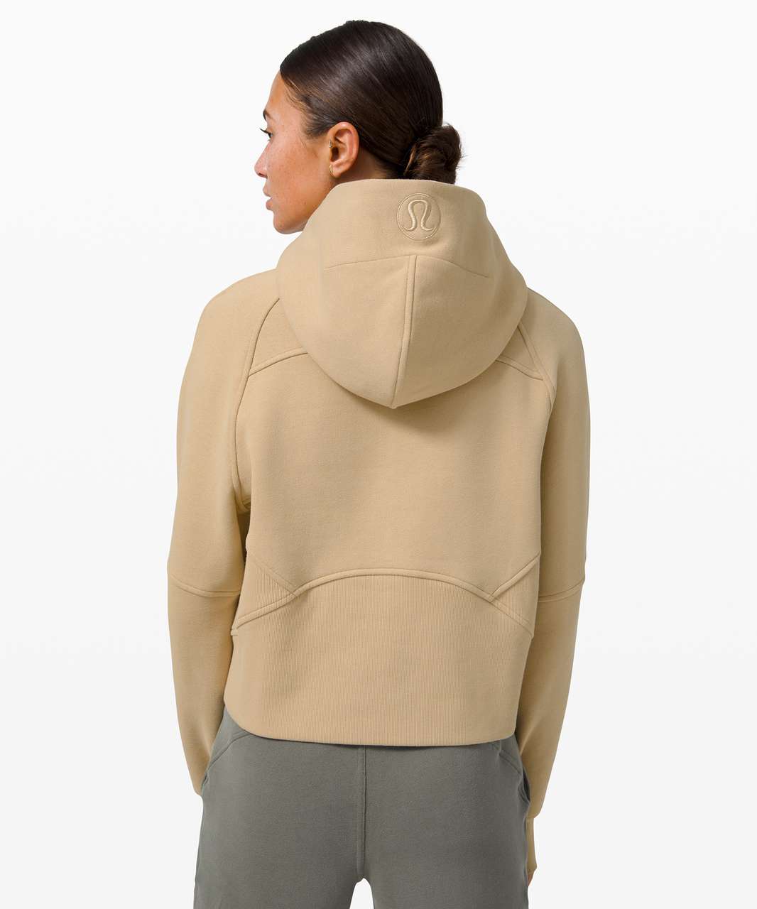 Lululemon Scuba Oversized 1/2 Zip Hoodie In Khaki