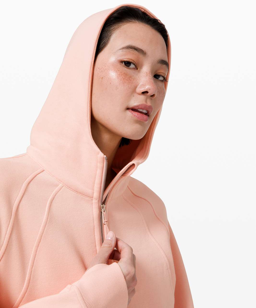 Lululemon Scuba Oversized Half-Zip Hoodie - Dew Pink - lulu fanatics