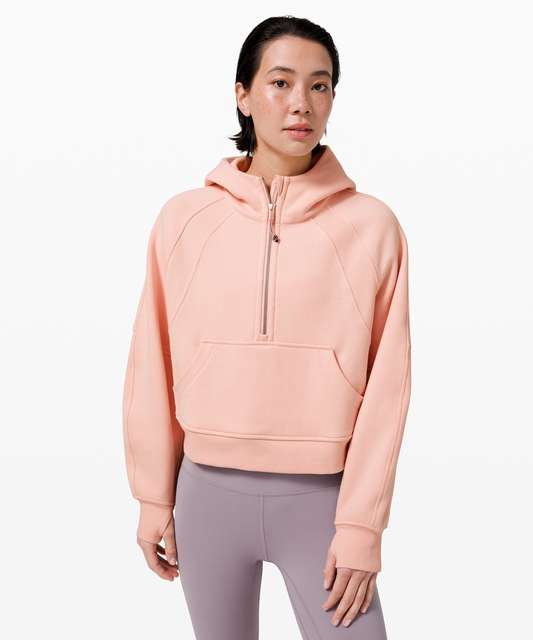 Lululemon Half Zip Oversized Scuba Hoodie in Warm Coral M/L, Women's  Fashion, Activewear on Carousell