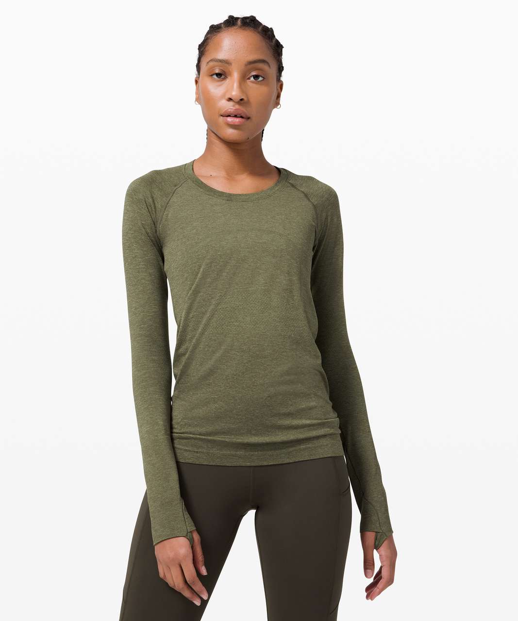 Lululemon Swiftly Tech Long Sleeve 2.0 - Willow Green / Army Green