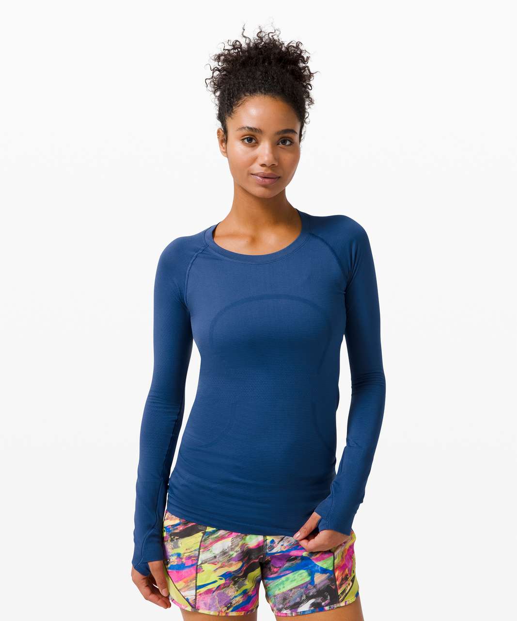 NEW Women Lululemon Swiftly Tech Long Sleeve 2.0 Symphony Blue