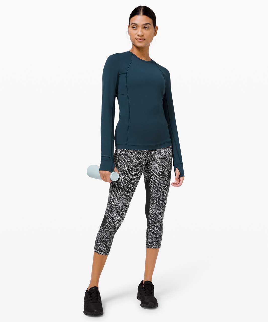 Lululemon Pace Pursuit Long Sleeve Incognito Camo Jacquard Alpine