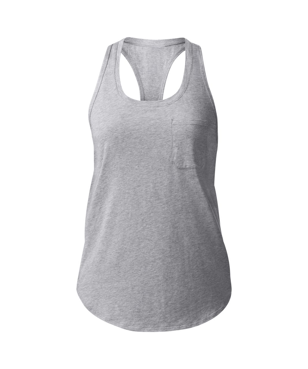 Lululemon Yogi Racer Back III - Heathered Medium Grey - lulu fanatics