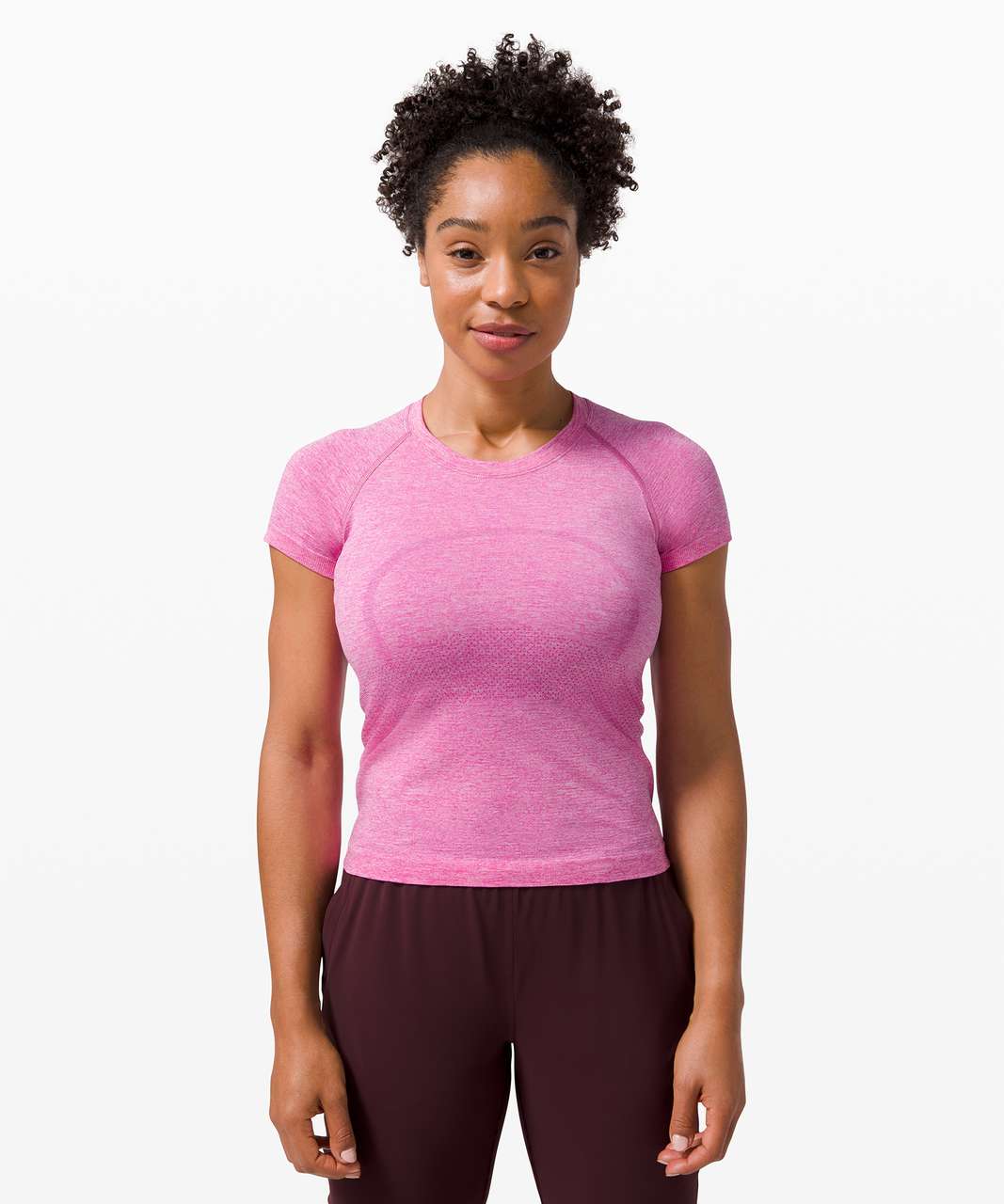 Lululemon Swiftly Tech Short Sleeve Shirt 2.0 *Race Length - Sonic Pink / Sonic  Pink - lulu fanatics