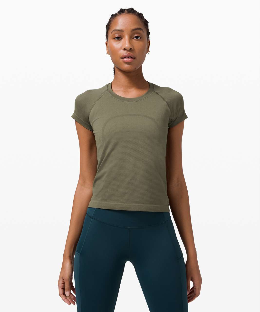Lululemon Swiftly Tech Short Sleeve Shirt 2.0 In Everglade Green/everglade  Green