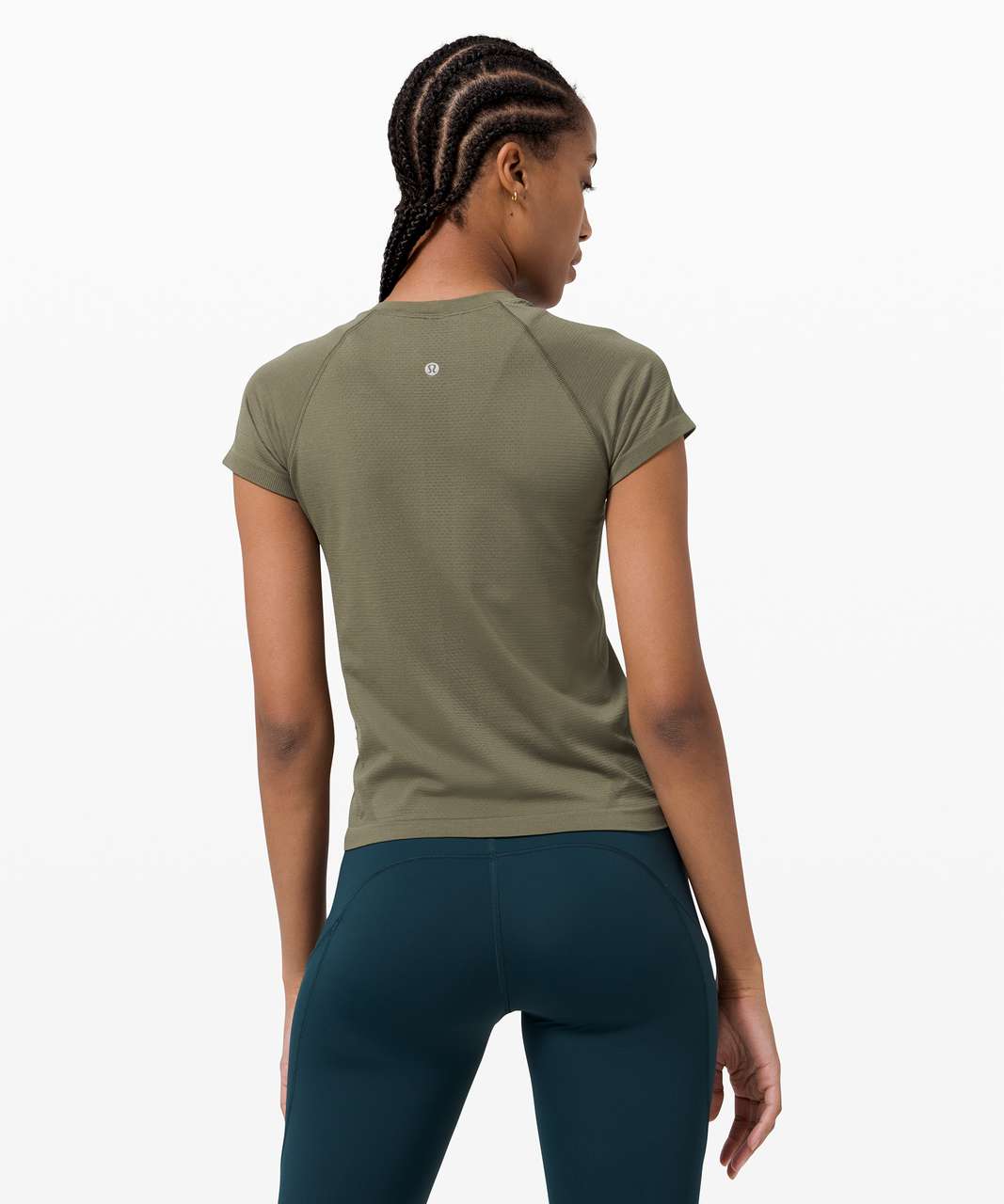 Lululemon Swiftly Tech Short Sleeve 2.0 *Race Length - Army Green