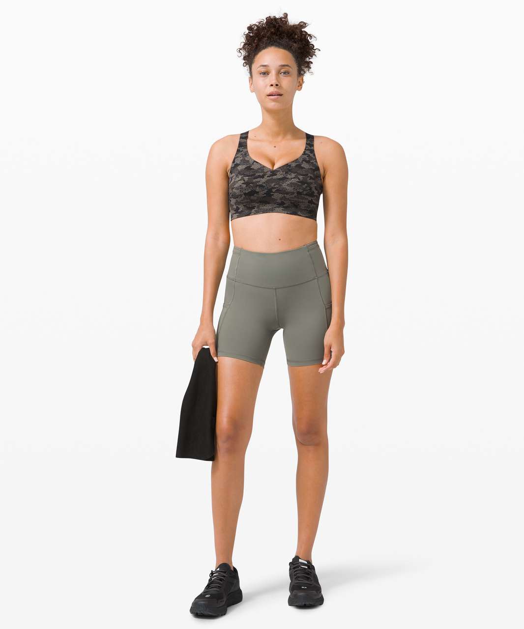 Lululemon Enlite Bra Weave *High Support, A–E Cup - Collage Camo Mini Black Multi