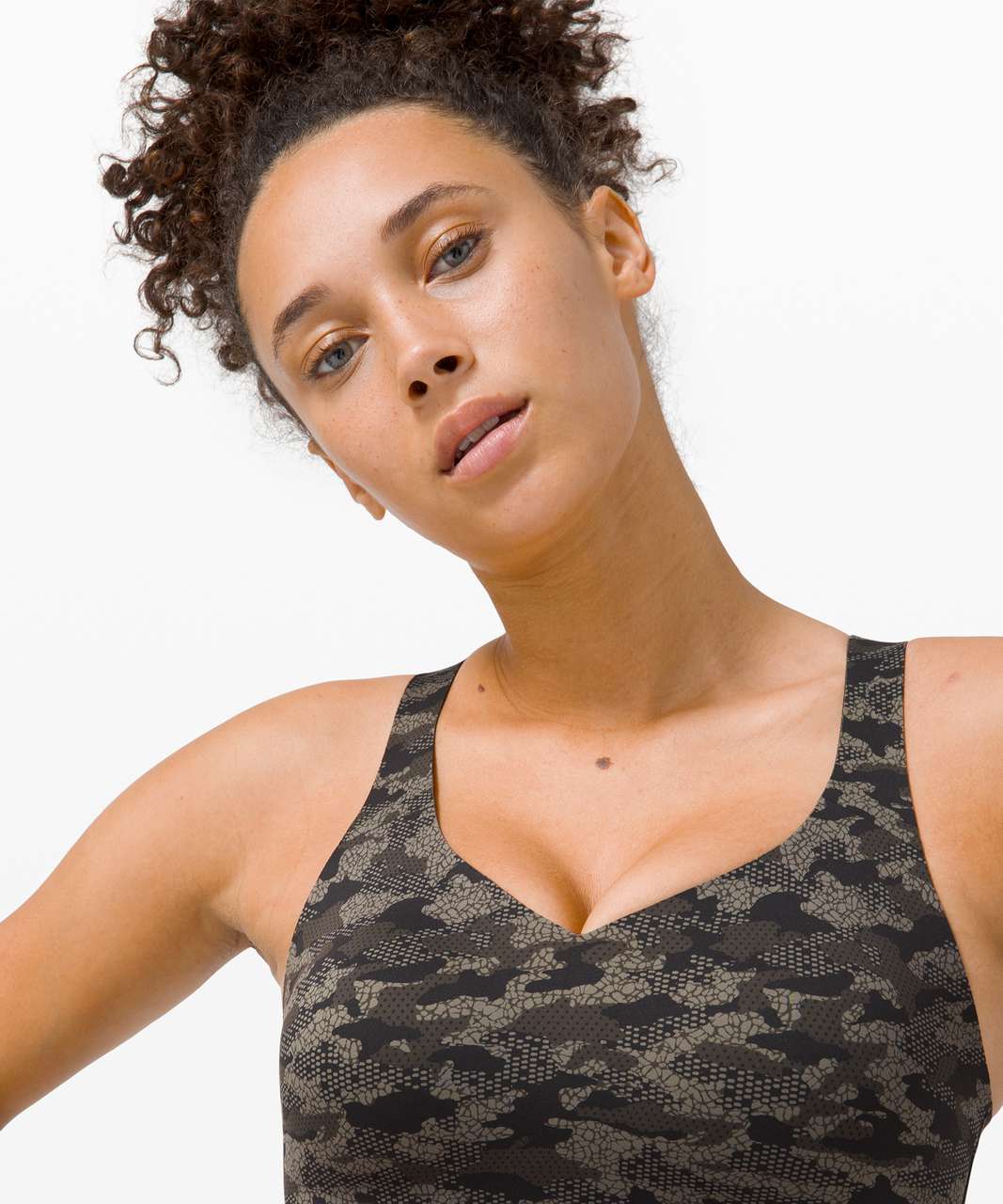 lululemon athletica, Intimates & Sleepwear, Lululemon Enlite Bra Zip Front  High Support In Collage Camo Mini Black Multi