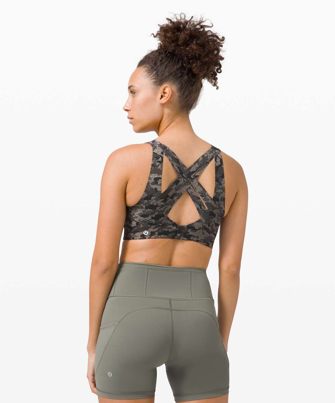 Lululemon Enlite Bra Weave *High Support, A–E Cup - Collage Camo Mini Black  Multi - lulu fanatics