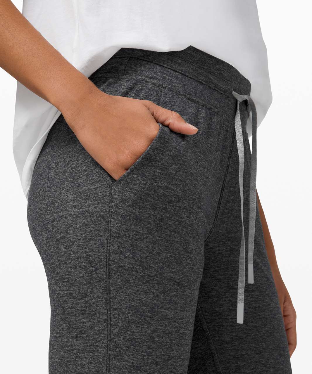 Lululemon Ready to Rulu Jogger Crop - Heathered Raceway Grey / Black - lulu  fanatics