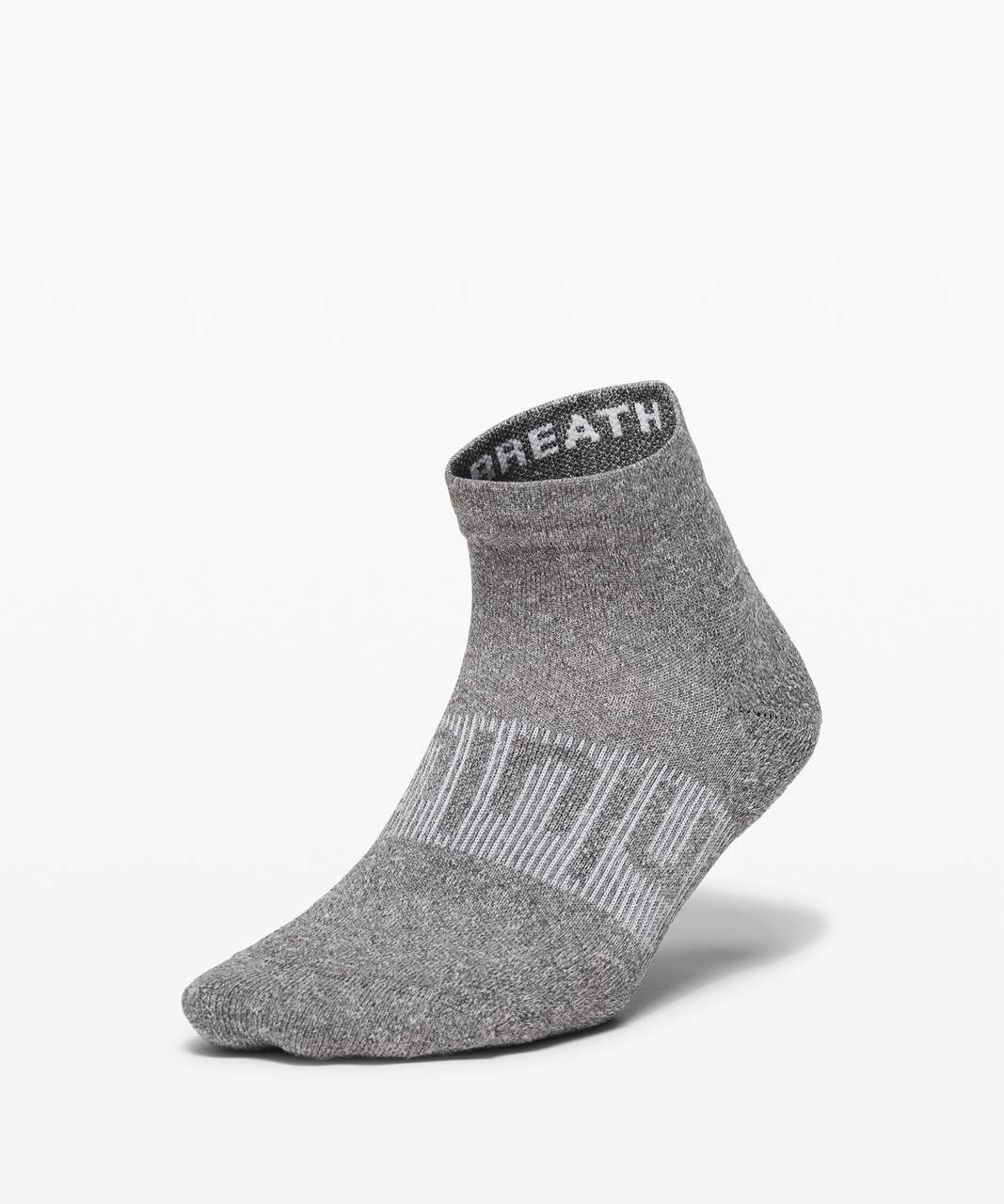 Lululemon Power Stride Ankle Sock - Heathered Graphite Grey