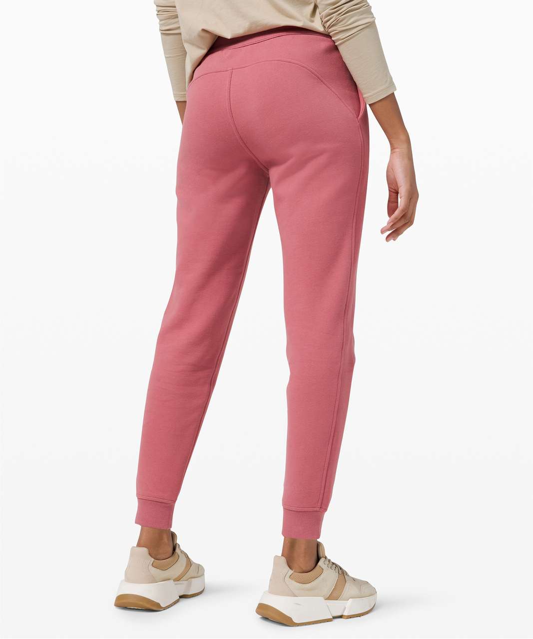 NWT New Lululemon Scuba High-Rise Jogger 7/8 Length Heathered Pink Taupe  Size 10